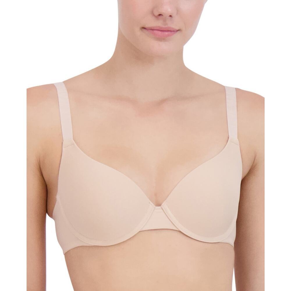 Steve Madden Demi Logo-Strap T-Shirt Bra SM12153 Rose Dust Size 36C